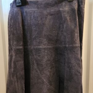Suede skirt